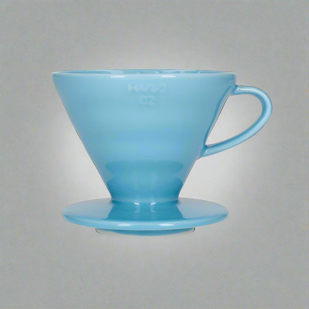 Hario Ceramic V60-02 Coffee Dripper in Blue