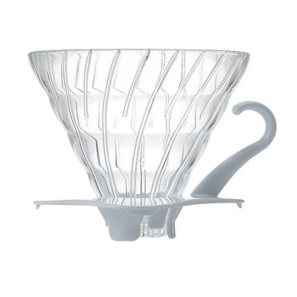 Hario Glass V60-02 Coffee Dripper in White