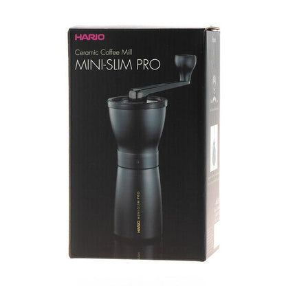 Hario Ceramic Coffee Mill Mini-Slim PRO Black - Hand Grinder