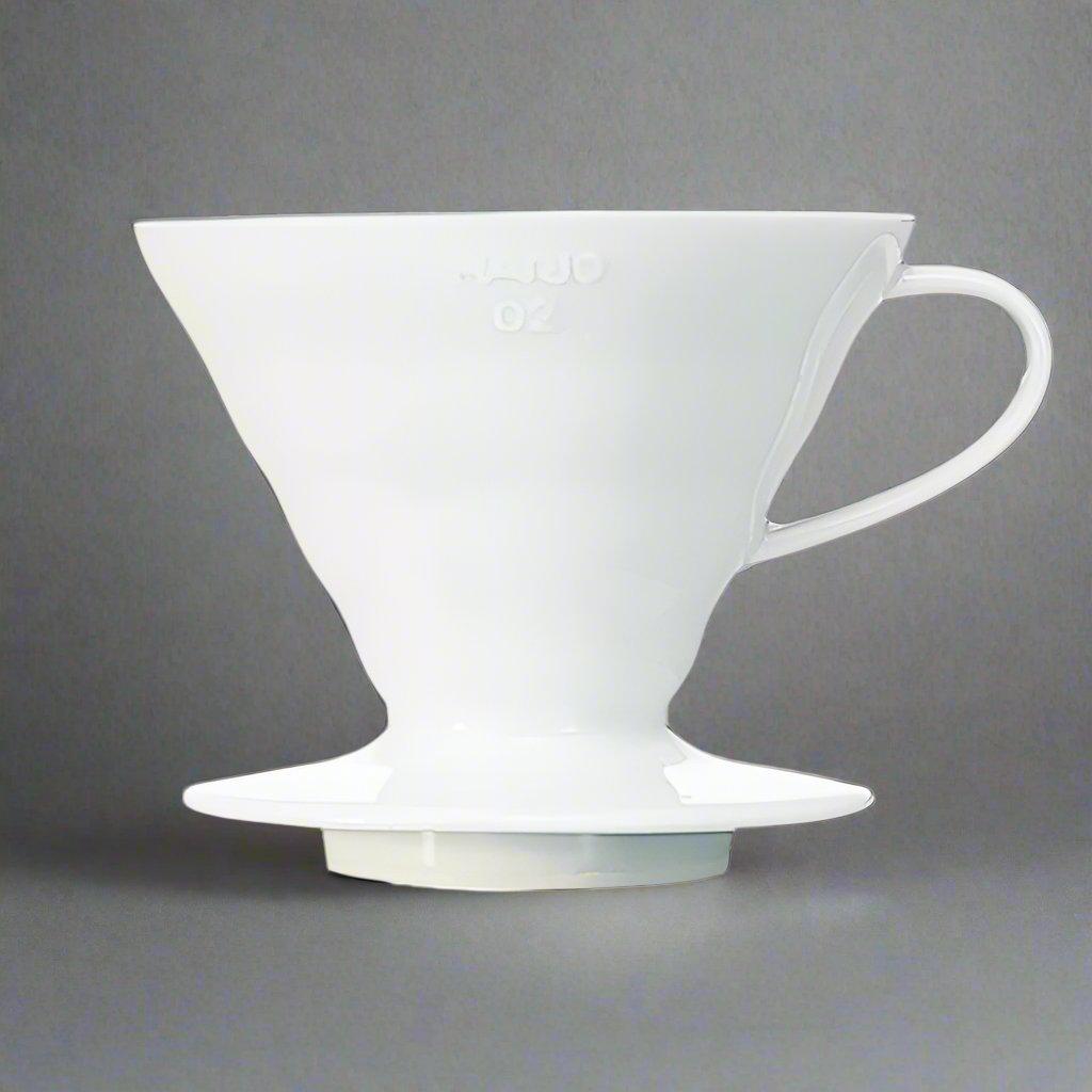 Hario Ceramic V60-02 Coffee Dripper in White