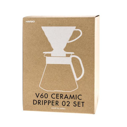 Hario Ceramic V60 Dripper & Pot White